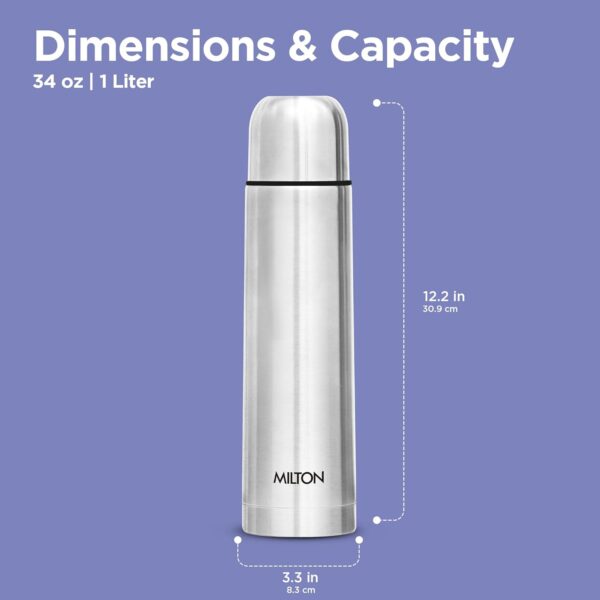 Milton Flip Lid Thermosteel Water Bottle 24 hrs Hot & Cold - Image 7