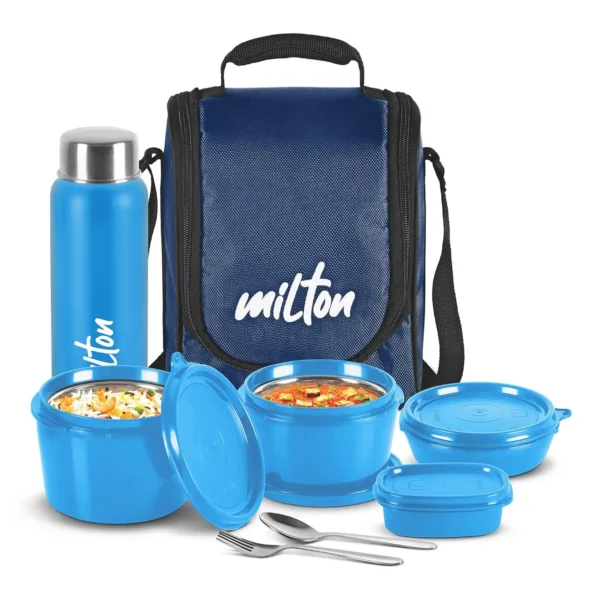 MILTON Pro Lunch Box stainless steel containers with insulated Fabric Jacket, Microwave Safe - Image 9