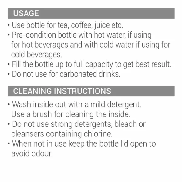 Milton Aura Thermosteel Water Bottle 24 Hour Hot and Cold I Leak Proof Lid, Vacuum Insulated - Image 11