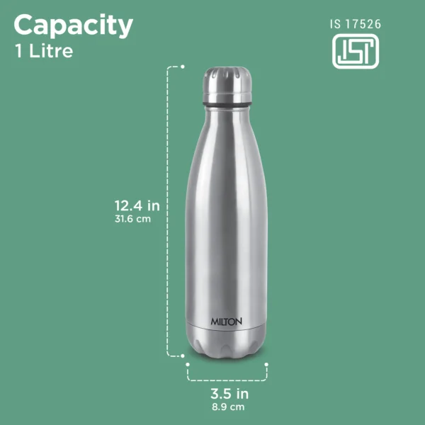 Milton Duo DLX  Thermosteel Water Bottle, 24 Hourr Hot and Cold I Leak Proof Lid - Image 7