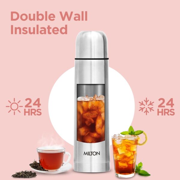 Milton Flip Lid Thermosteel Water Bottle 24 hrs Hot & Cold - Image 2